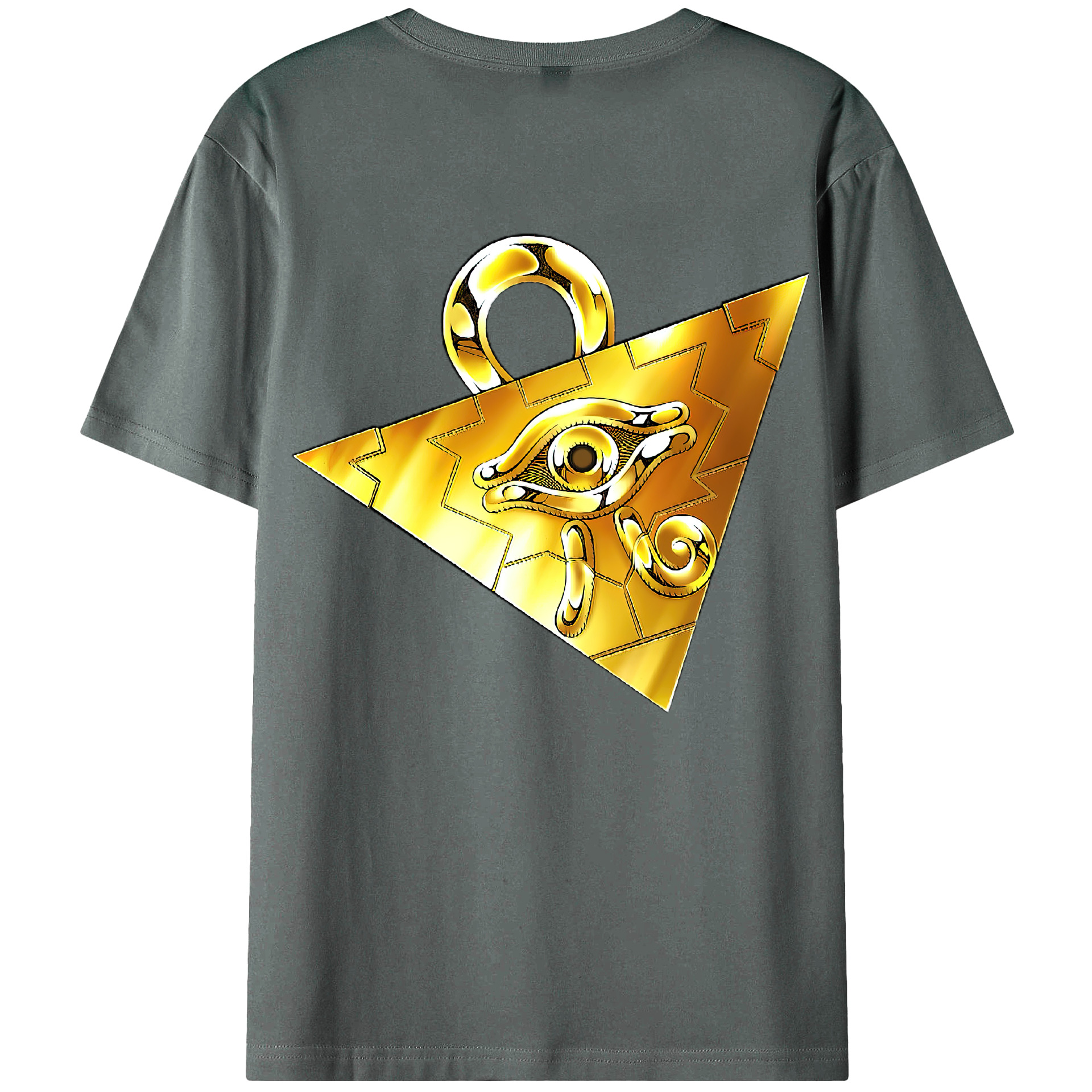 （画像用） 遊☆戯☆王 Yu-Gi-Oh! 綿100％ メンズ半袖Tシャツ（バックプリント） 通気性